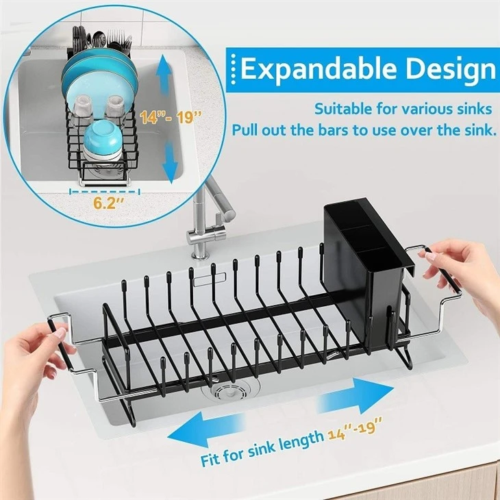 small dish drying rack expandable 3 in 1